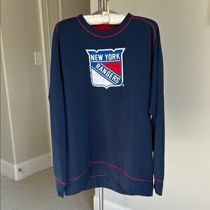 New York Rangers Navy Blue Long Sleeve Shirt